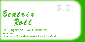 beatrix roll business card